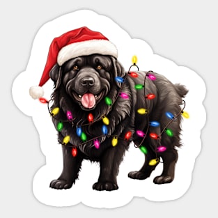 Christmas Newfoundland Sticker